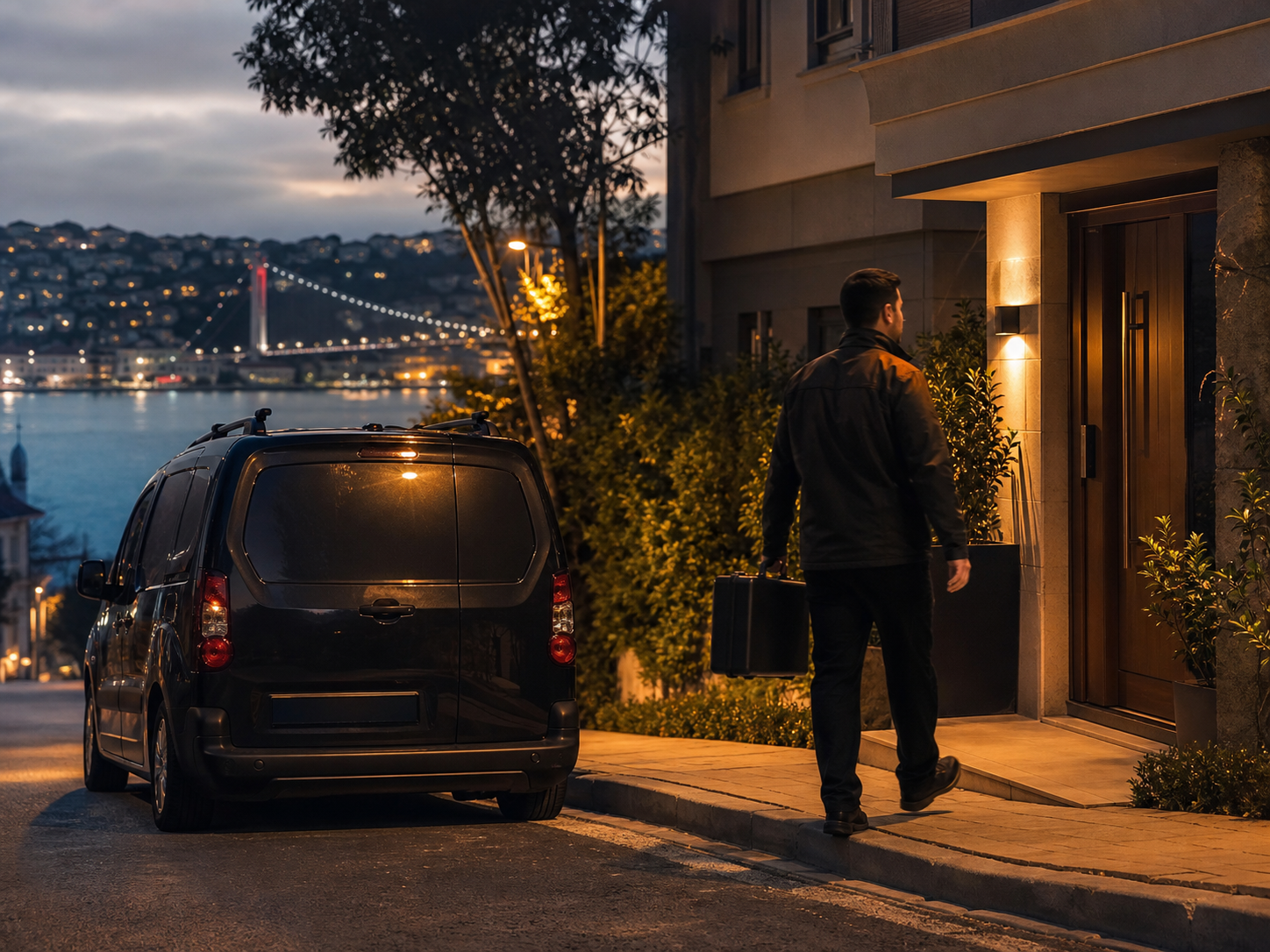 Beykoz sokaklarında acil çilingir servis aracının adrese ulaşması